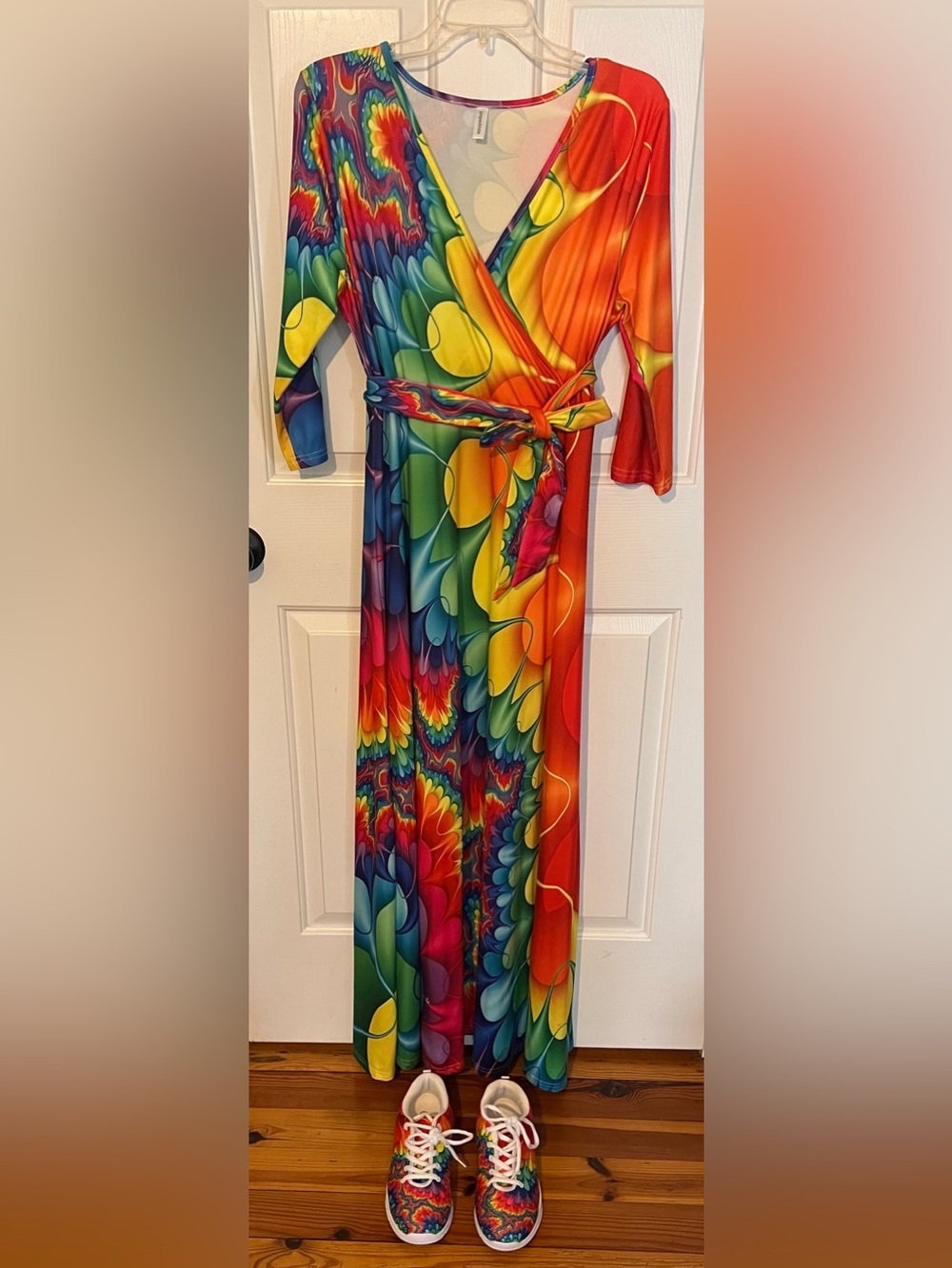 Women's Casual Sexy V Neck 3/4 Sleeves XL & Size 9 shoes